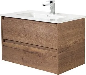 Тумба под умывальник подвесной BelBagno KRAFT 90 Rovere Tabacco KRAFT-900-2C-SO-RT, 3