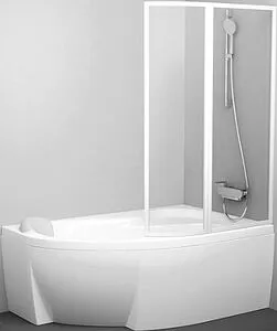 Шторка на ванну 1500мм прозрачное стекло Ravak Supernova VSK2 150 P 76P80100Z1, 1