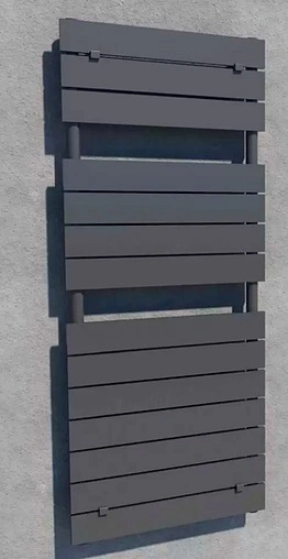 Полотенцесушитель водяной лесенка Lazzarini Palermo 1213х500 антрацит матовый 386976