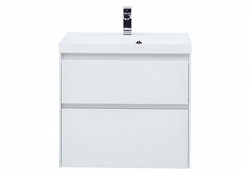 Тумба под умывальник подвесная Aquanet Гласс 70 белый 00206700