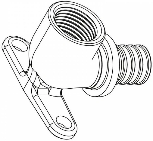 Водорозетка аксиальная 20мм x ½&quot;в Rehau Rautitan RX+ 14563591001