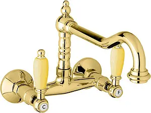 Смеситель для кухни настенный Cezares First золото FIRST-LLP-03/24-M, 1