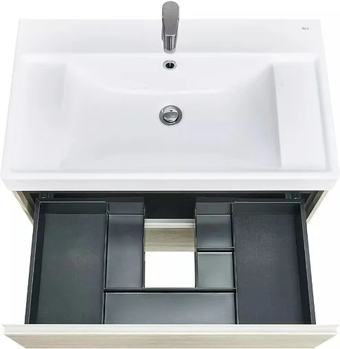 Тумба-умывальник подвесная Roca Ona 80 дуб светлый A857630512+ZRU9307562