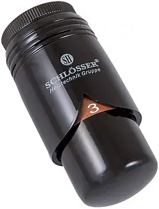 Головка термостатическая M30x1.5 Schlosser Brillant черный Ral 9005 600200014 Головка термостатическая M30x1.5 Schlosser Brillant черный Ral 9005 600200014, 1