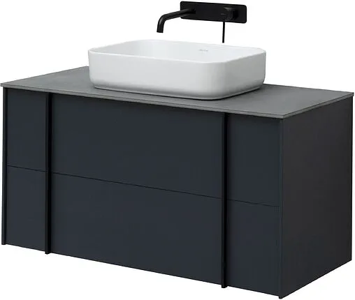 Тумба под умывальник подвесная Allen Brau Reality 100 антрацит 1.32007.AM