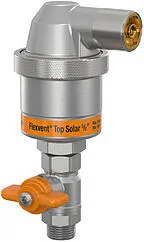 Воздухоотводчик автоматический для гелиосистем ⅜&quot;н Flamco Flexvent Top Solar float vent 28505