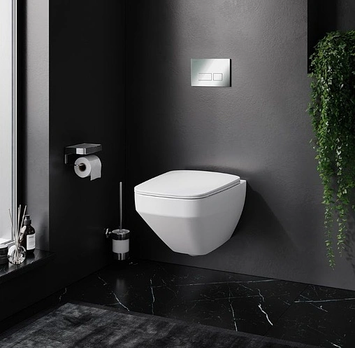 Инсталляция для подвесного унитаза Set 4 в 1 Am.Pm Pro I012704.7051 с кнопкой хром глянцевый