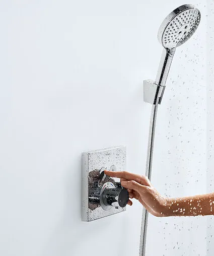 Термостат для 2 потребителей Hansgrohe ShowerSelect хром 15763000 Термостат для 2 потребителей Hansgrohe ShowerSelect хром 15763000