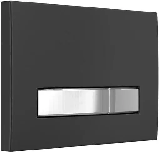 Инсталляция для подвесного унитаза Set 4 в 1 BERGES Atom 410 040342 кнопки/хром глянцевый, рамка/черный матовый