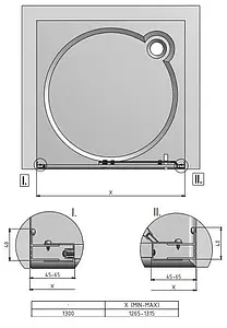 Дверь в нишу 1300мм прозрачное стекло Roltechnik Exclusive Line ECD2/1300 black elox L 564-130000L-05-02 Дверь в нишу 1300мм прозрачное стекло Roltechnik Exclusive Line ECD2/1300 black elox L 564-130000L-05-02, 2