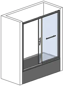 Шторка на ванну 1500мм прозрачное стекло Roltechnik PXV2L/1500 451-150000L-00-02 Шторка на ванну 1500мм прозрачное стекло Roltechnik PXV2L/1500 451-150000L-00-02, 3