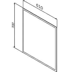 Зеркало с подсветкой Am.Pm Spirit 2.0 60 алюминий M70AMOX0601SA, 2