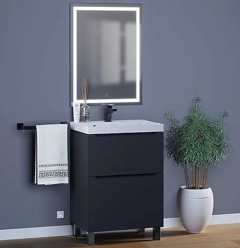 Тумба под умывальник напольная Uperwood UPD Tanos 60 чёрный 291120331