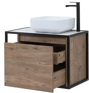 Тумба под умывальник подвесная Aquanet Nova Lite LOFT 75 R дуб рустикальный 00261657, 5