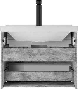 Тумба под умывальник подвесной Домино Loft 70 бетон DL5602T, 5