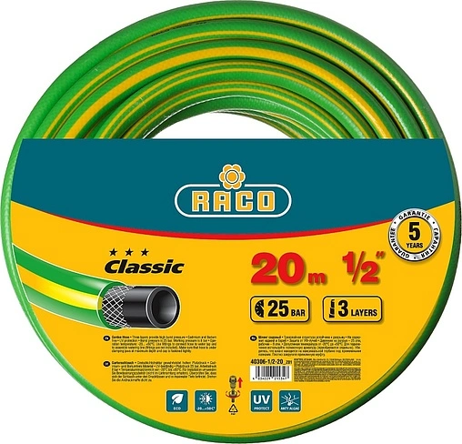 Шланг поливочный армированный ½&quot; x 20м Raco Classic 40306-½-20