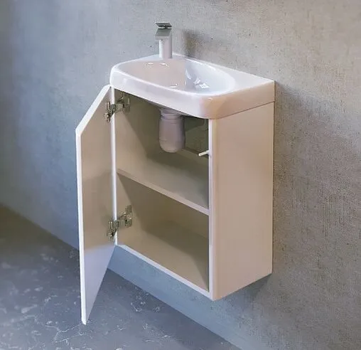 Тумба под умывальник подвесная Raval Bionica 40 белый Bio.01.40/P/W