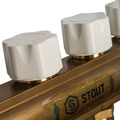 Группа коллекторная с расходомерами 6 отводов 1&quot;в/в x ¾&quot;ек Stout SMB 0473 000006