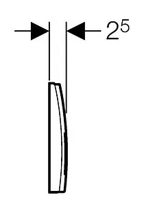Клавиша смыва для унитаза Geberit Delta 50 115.135.11.1 альпийский белый, 3