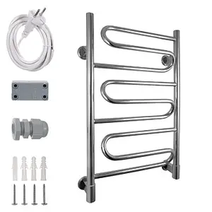 Полотенцесушитель электрический лесенка Energy Bravo 800х500 полированная сталь, 2