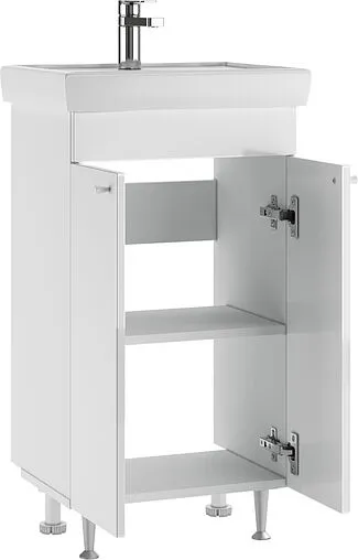 Тумба-умывальник напольный Айсберг Промо 50 белый DP2613T+4607152363494