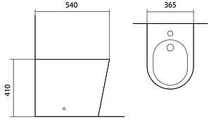 Биде напольное Aquatek Вега белый AQ1058-00, 2