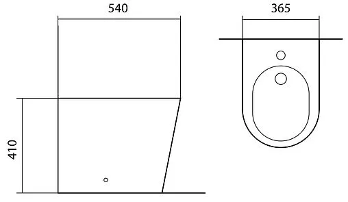 Биде напольное Aquatek Вега белый AQ1058-00