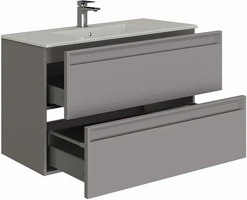 Тумба-умывальник подвесной Allen Brau Eclipse 2.0 100 платина 1.E1003.PGM 2.0+