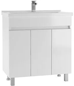 Тумба-умывальник напольный Айсберг Норма 80 белый DA1624T+1WH302251, 1