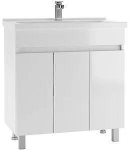 Тумба-умывальник напольная Айсберг Норма 80 белый DA1624T+1WH302251, 1