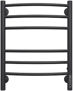 Полотенцесушитель электрический лесенка Terminus Классик П6 450х600 электро quick touch КС 9005 черный матовый 4670078527578, 3