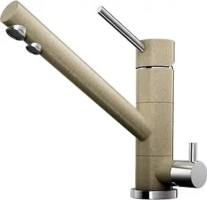 Смеситель для кухни с подключением к фильтру Omoikiri Tonami-CA карамель/хром 4994221 Смеситель для кухни с подключением к фильтру Omoikiri Tonami-CA карамель/хром 4994221, 1