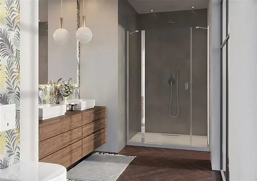 Дверь в нишу 1200мм прозрачное стекло Radaway NES DWJS 120 L 10038120-01-01L