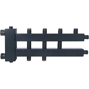 Распределительный коллектор 4 контура с гидрострелкой 1½"н x 1"н Rommer RDG-0018-024024 Распределительный коллектор 4 контура с гидрострелкой 1½"н x 1"н Rommer RDG-0018-024024, 1