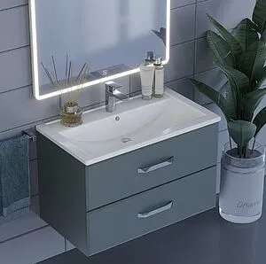 Тумба под умывальник подвесная Uperwood Foster 80 серый графит 291020522 Тумба под умывальник подвесная Uperwood Foster 80 серый графит 291020522, 5