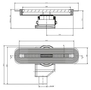 Лоток душевой Set 300мм h=72мм 0.8л/сек Pestan Confluo Slim Line 300 13100030 Лоток душевой Set 300мм h=72мм 0.8л/сек Pestan Confluo Slim Line 300 13100030, 5