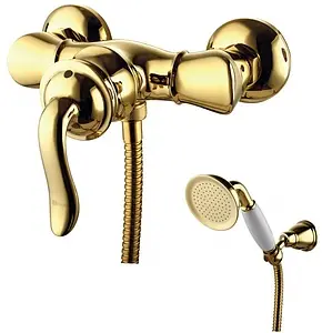 Смеситель для душа Lemark Brava золото/белый LM4703G, 1