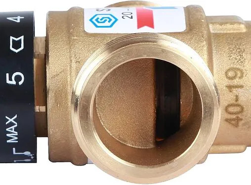 Трехходовой термостатический смесительный клапан 1&quot; +20...+43°С Kvs 1.6 Stout SVM-0120-164325