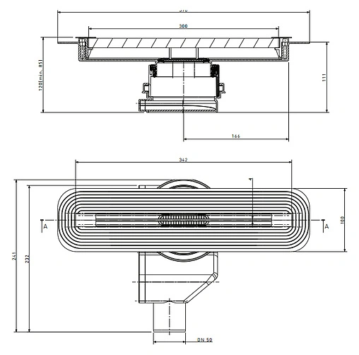 Лоток душевой Set 300мм h=72мм 0.8л/сек Pestan Confluo Slim Line 300 13100030 Лоток душевой Set 300мм h=72мм 0.8л/сек Pestan Confluo Slim Line 300 13100030