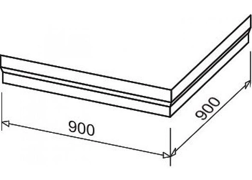 Панель для поддона Ravak Perseus 90 set L A827701010