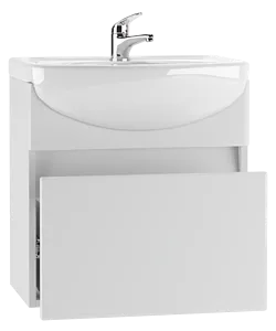 Тумба-умывальник подвесной Айсберг Классик 55 белый DA3006T+4607152360509, 4