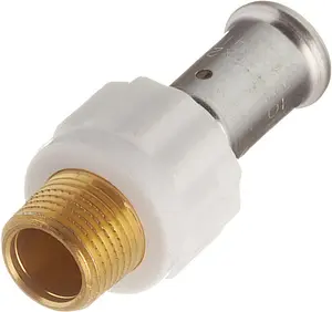 Муфта пресс переходная 26мм x 1"н Henco 17PKW-2606 Муфта пресс переходная 26мм x 1"н Henco 17PKW-2606, 1