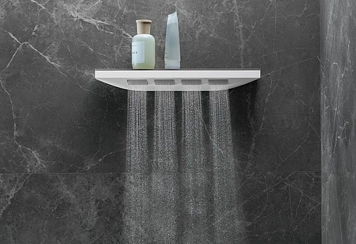 Плечевой душ с полкой Hansgrohe Rainfinity 500 1jet белый матовый/графит 26243700