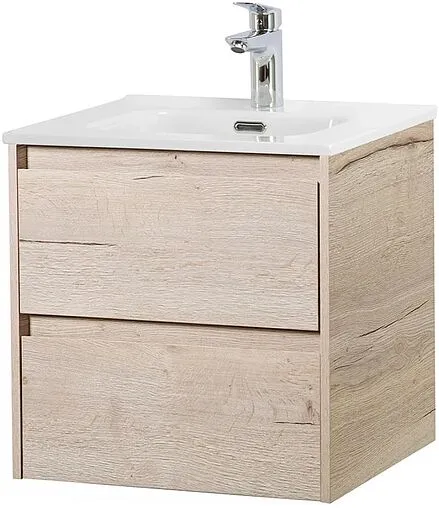 Тумба под умывальник подвесная BelBagno KRAFT 50 Rovere Galifax Bianco KRAFT-500-2C-SO-RGB