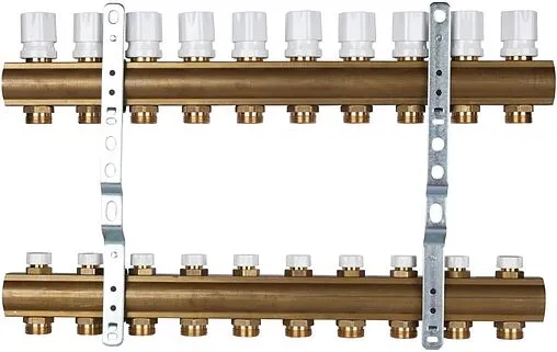 Группа коллекторная без расходомеров 10 отводов 1&quot;в/в x ¾&quot;ек Luxor CD 468/10 15552710