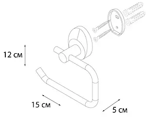 Держатель туалетной бумаги Fixsen Europa хром FX-21810B, 3