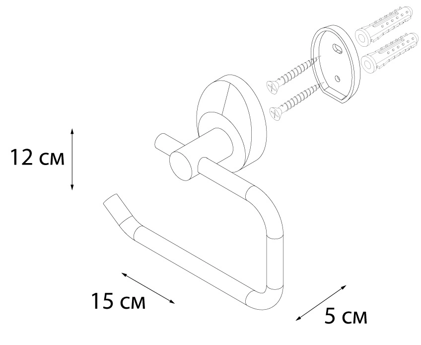 Держатель туалетной бумаги Fixsen Europa хром FX-21810B