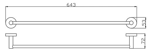 Полотенцедержатель Rav Slezak Colorado хром COA0701/60