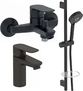 Комплект для ванны 3 в 1 Jacob Delafon Oscar чёрный матовый E29845RU-BL Комплект для ванны 3 в 1 Jacob Delafon Oscar чёрный матовый E29845RU-BL, 1