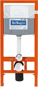 Инсталляция для подвесного унитаза Set 3 в 1 BelBagno BB001-120/BB014-SR-BIANCO с кнопкой белый глянцевый Инсталляция для подвесного унитаза Set 3 в 1 BelBagno BB001-120/BB014-SR-BIANCO с кнопкой белый глянцевый, 4